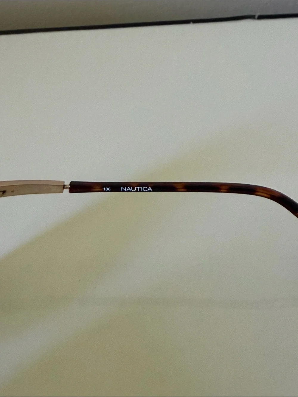 Nautica Gold-Tone Frame Sunglasses with Dark Green Lenses